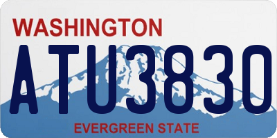 WA license plate ATU3830