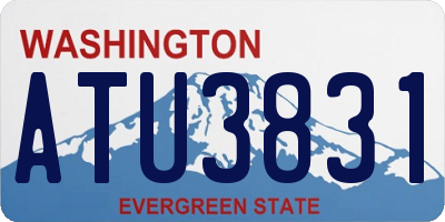 WA license plate ATU3831