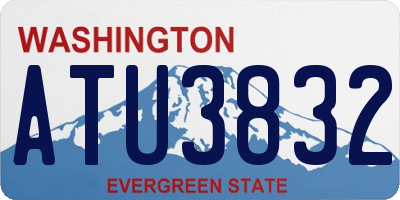 WA license plate ATU3832