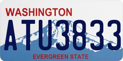 WA license plate ATU3833