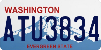 WA license plate ATU3834