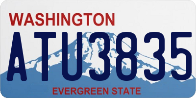 WA license plate ATU3835