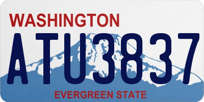 WA license plate ATU3837