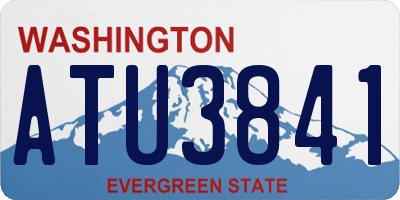 WA license plate ATU3841