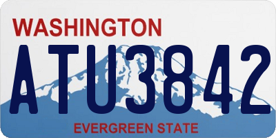 WA license plate ATU3842