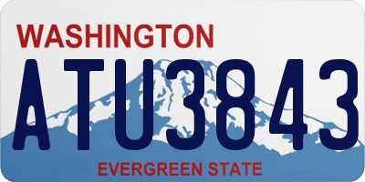 WA license plate ATU3843