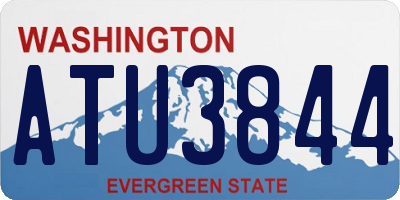 WA license plate ATU3844