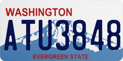 WA license plate ATU3848