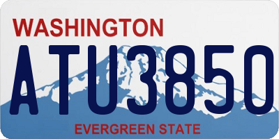 WA license plate ATU3850