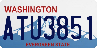 WA license plate ATU3851
