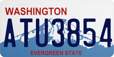 WA license plate ATU3854