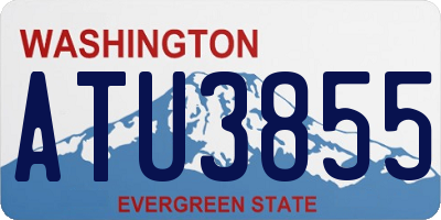 WA license plate ATU3855