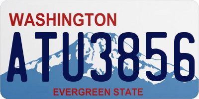 WA license plate ATU3856
