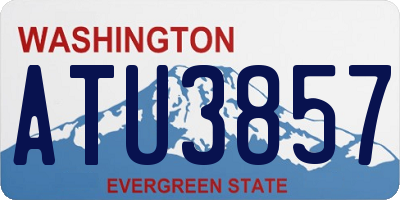 WA license plate ATU3857