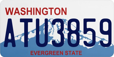 WA license plate ATU3859