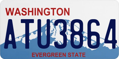 WA license plate ATU3864