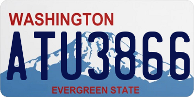 WA license plate ATU3866