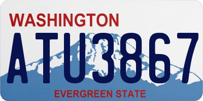 WA license plate ATU3867