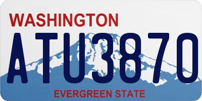 WA license plate ATU3870
