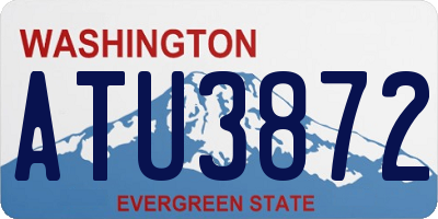 WA license plate ATU3872