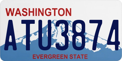 WA license plate ATU3874