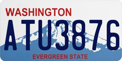 WA license plate ATU3876