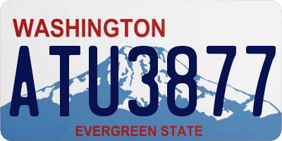 WA license plate ATU3877