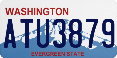 WA license plate ATU3879