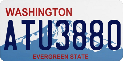 WA license plate ATU3880