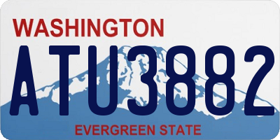 WA license plate ATU3882