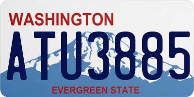 WA license plate ATU3885