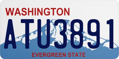 WA license plate ATU3891