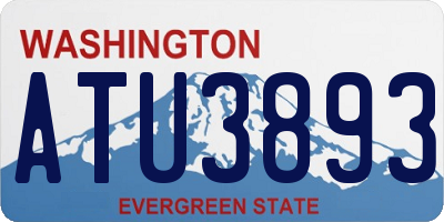 WA license plate ATU3893