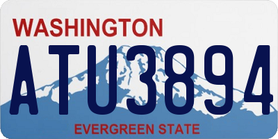 WA license plate ATU3894