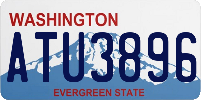 WA license plate ATU3896