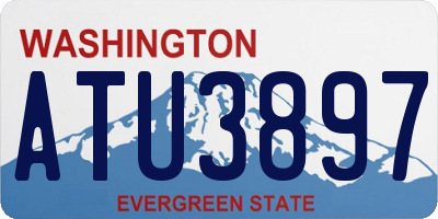 WA license plate ATU3897