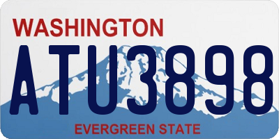WA license plate ATU3898