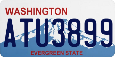 WA license plate ATU3899