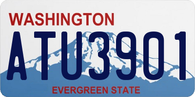 WA license plate ATU3901