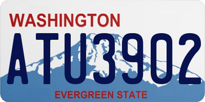 WA license plate ATU3902