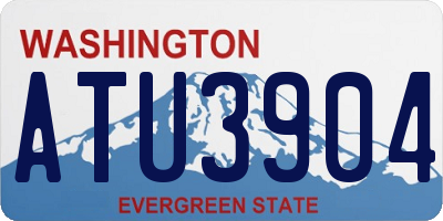 WA license plate ATU3904