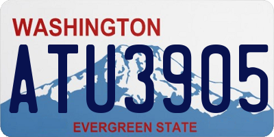 WA license plate ATU3905