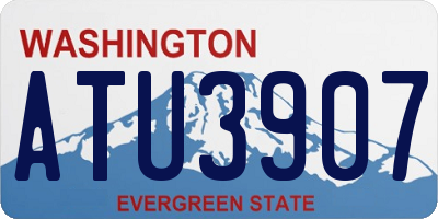 WA license plate ATU3907