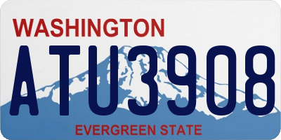 WA license plate ATU3908