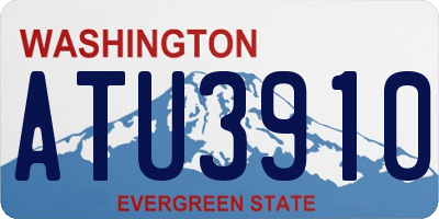 WA license plate ATU3910