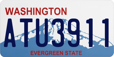 WA license plate ATU3911