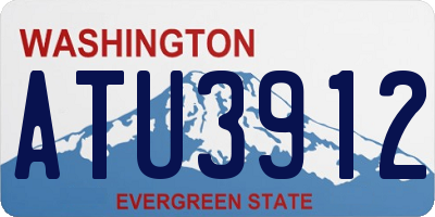 WA license plate ATU3912