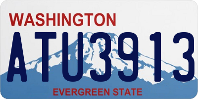 WA license plate ATU3913