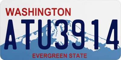 WA license plate ATU3914