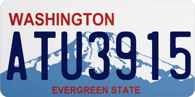 WA license plate ATU3915